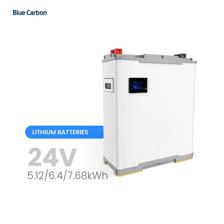بطارية ليثيوم الكربون الأزرق Lifepo4 24V 200Ah 300Ah 350Ah 5Kwh 10Kwh 20Kwh لنظام الطاقة الشمسية